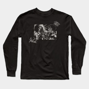 ROCKY JOE - Joe v Toru Rikiishi | Dark Garment Bases Long Sleeve T-Shirt